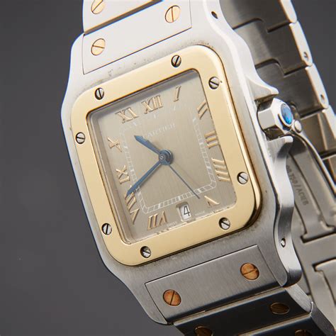 cartier santos galbee pre owned|cartier santos price guide.